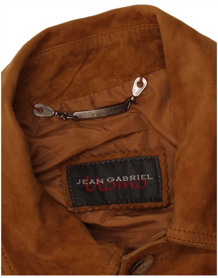 Ανδρικό Suede Jacket Jean Gabriel UK 40 Large Brown