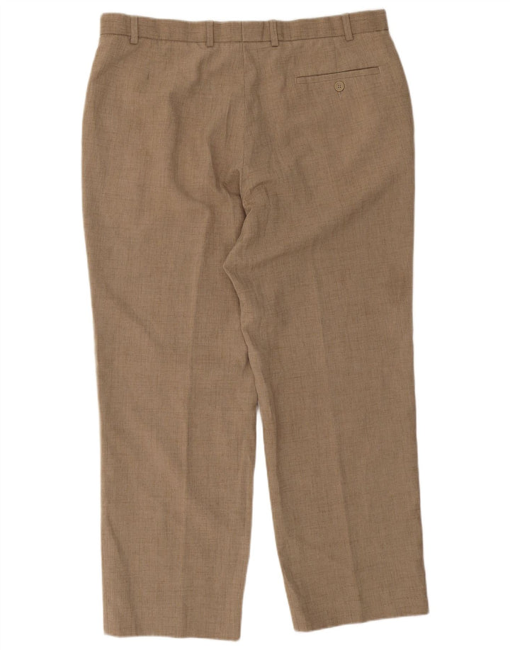 Ανδρικό ίσιο παντελόνι Marks & Spencer W38 L27 Beige Polyester