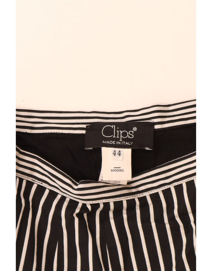 Clips Γυναικεία φούστα σε γραμμή Α IT 44 Medium W28 Μαύρη ρίγα Acetate