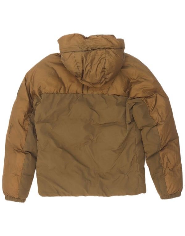 Ανδρικό μπουφάν Timberland με κουκούλα με επένδυση UK 36 Small Khaki Colourblock Nylon