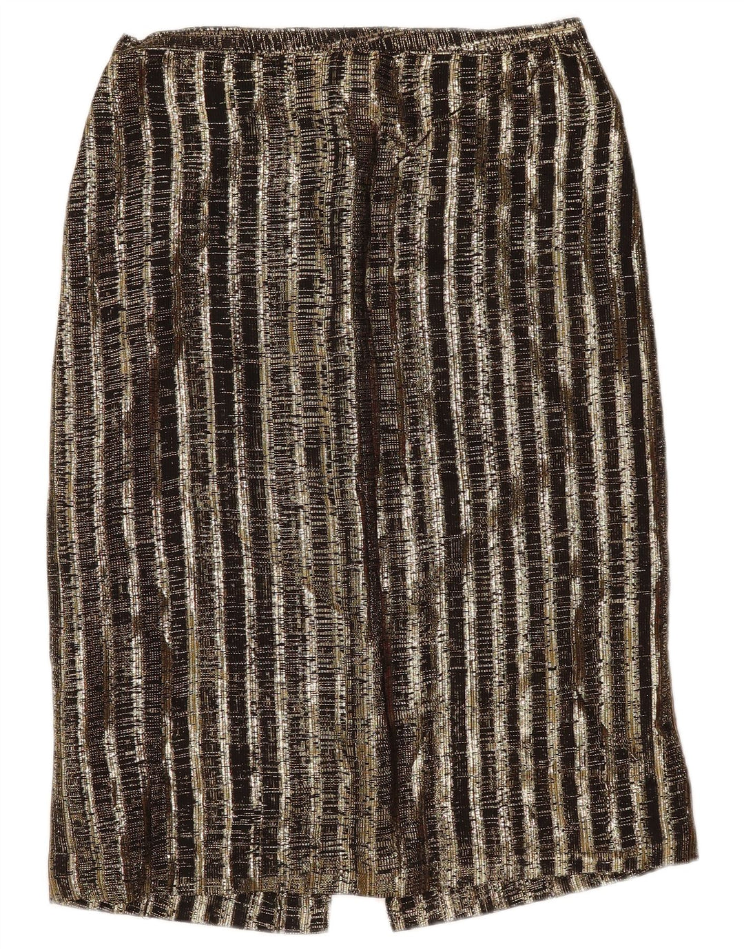 Vintage γυναικείο σετ 2 τεμαχίων UK 14 Medium W29 καφέ ριγέ