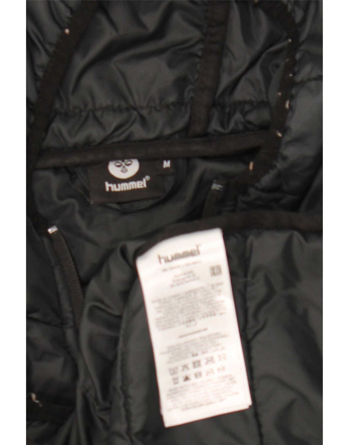 Hummel Γυναικείο μπουφάν με κουκούλα UK 14 Μεσαίο μαύρο πολυεστέρα