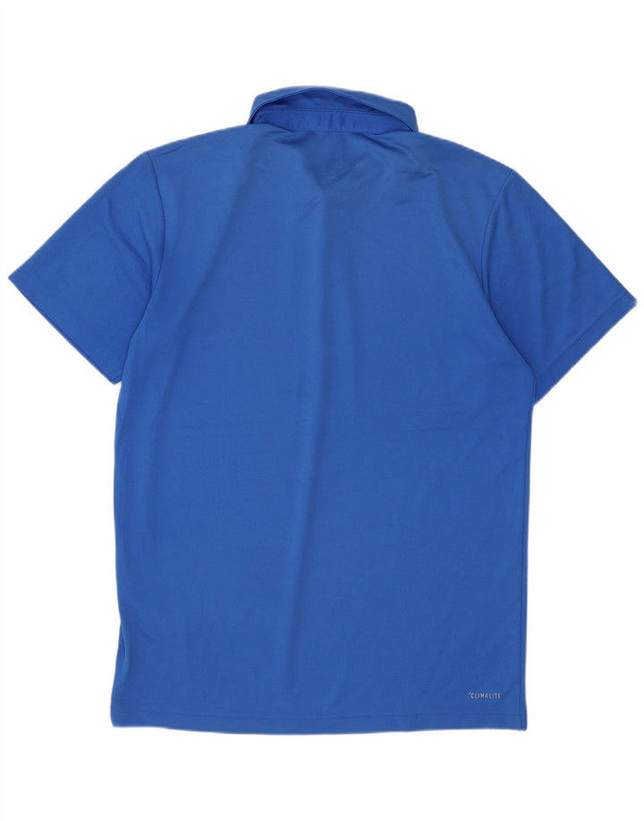 Ανδρικό πουκάμισο Adidas Climalite Polo Small Blue Polyester