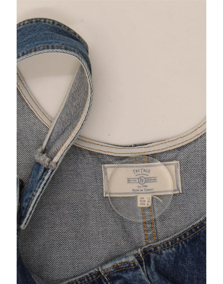 Fat Face Γυναικείο τζιν Dungaree φόρεμα UK 12 Medium Blue