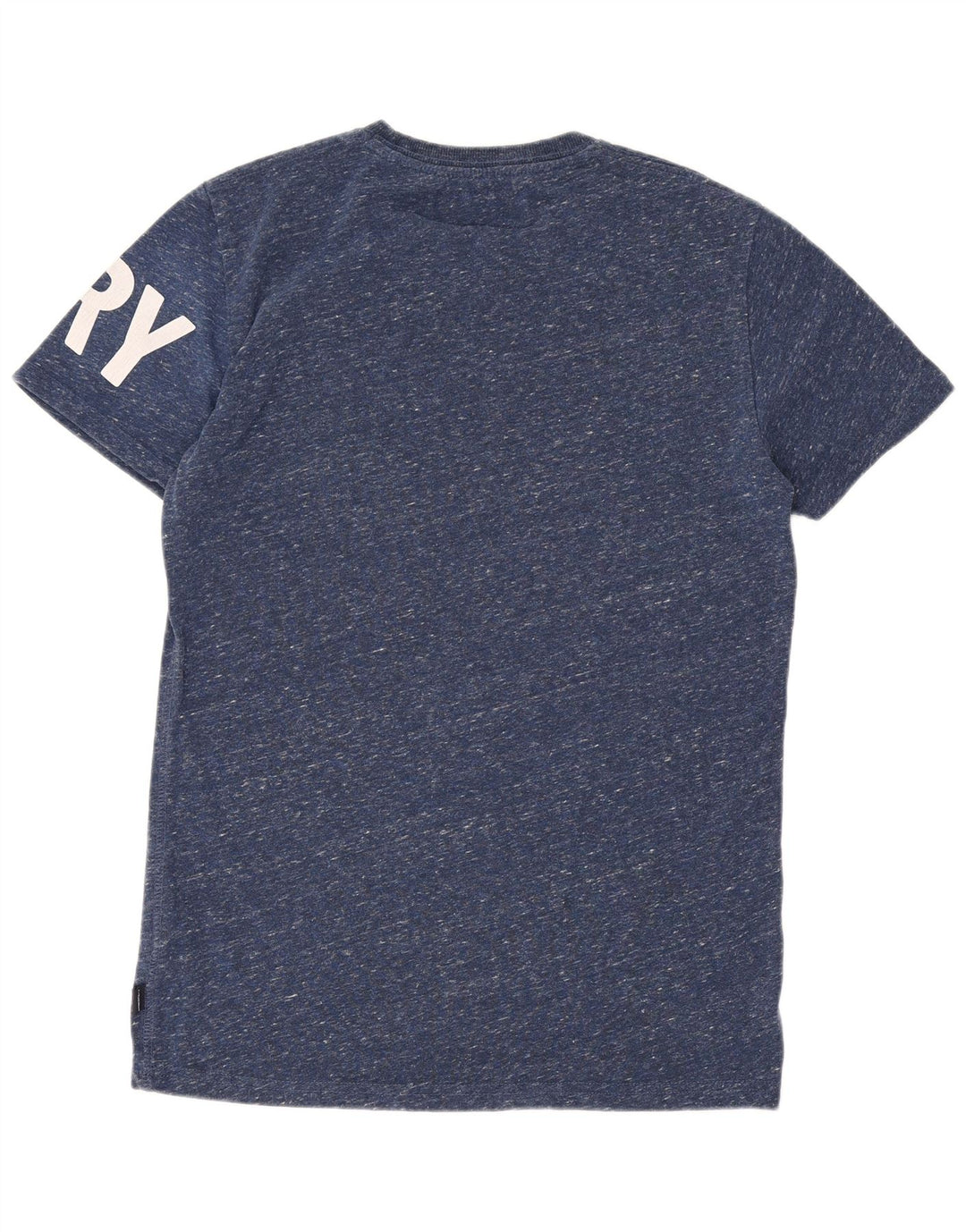 Ανδρικό γραφικό μπλουζάκι Superdry Top Small Navy Blue Flecked Polyester