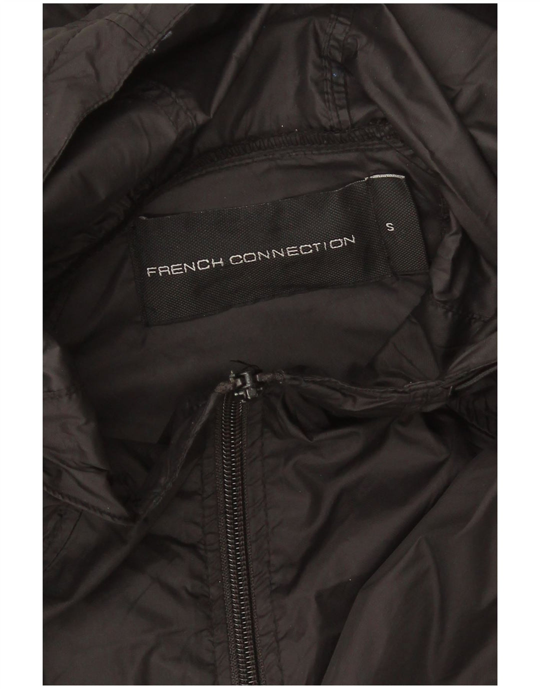 Ανδρικό μπουφάν βροχής με κουκούλα French Connection UK 36 Small Black
