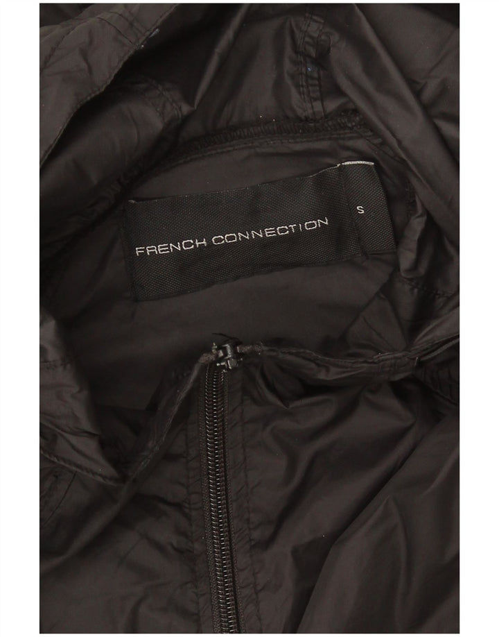 Ανδρικό μπουφάν βροχής με κουκούλα French Connection UK 36 Small Black