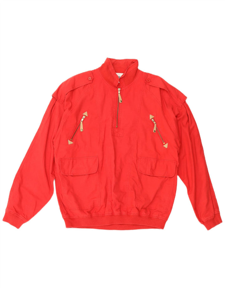 C&A Ανδρικό νέο Fast Military Anorak Jacket EU 48/50 Μεσαίο κόκκινο βαμβακερό