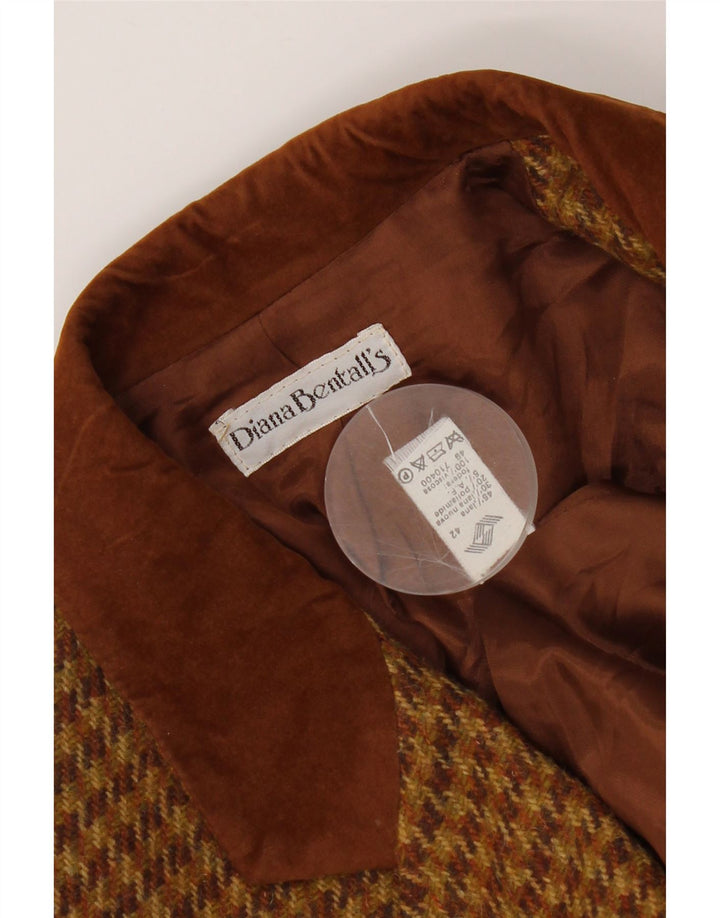 Γυναικείο σακάκι σακάκι της Diana Bentall IT 42 Medium Brown Houndstooth