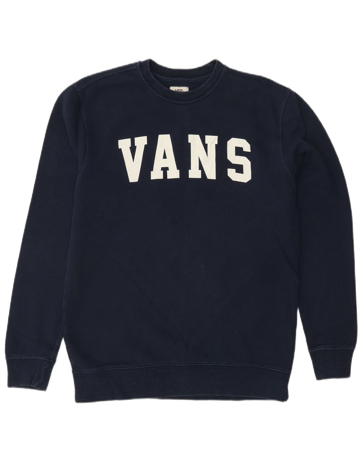 VANS Ανδρικό γραφικό φούτερ Jumper Small Navy Blue Cotton