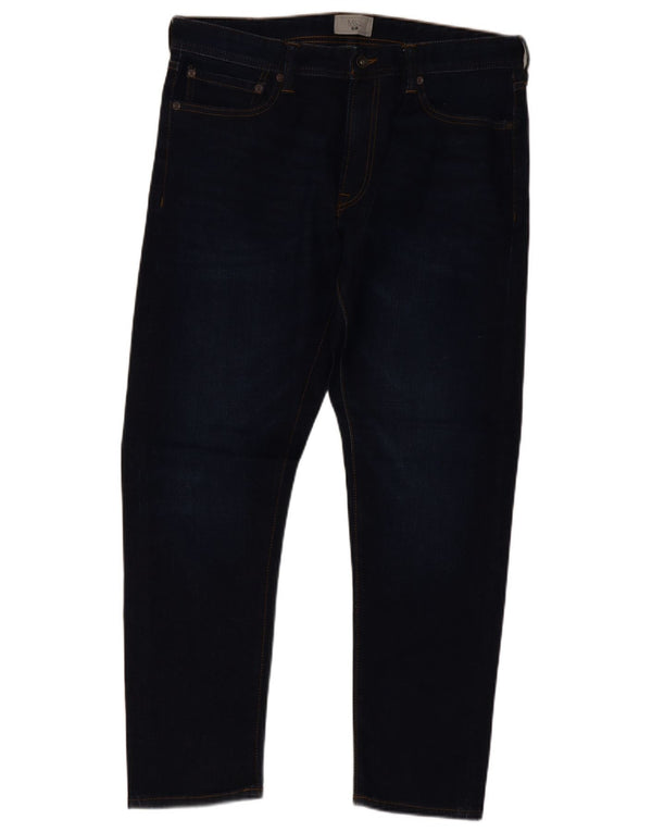 Marks & Spencer Mens Slim Jeans W34 L29 Navy Blue Cotton