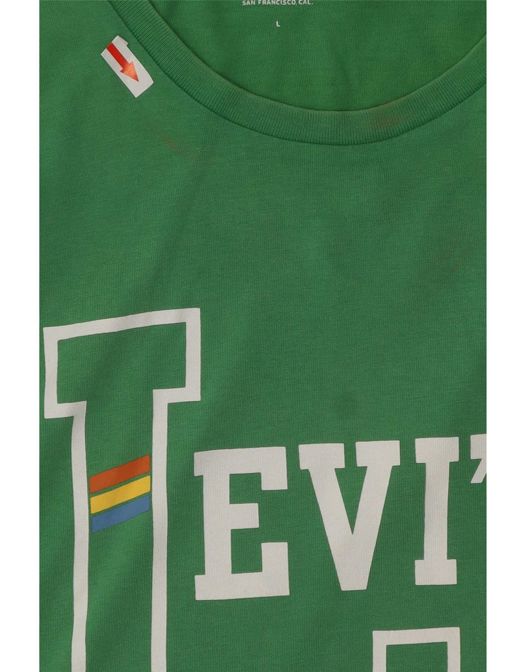 Ανδρικό γραφικό μπλουζάκι Levi's Top μεγάλο πράσινο βαμβακερό