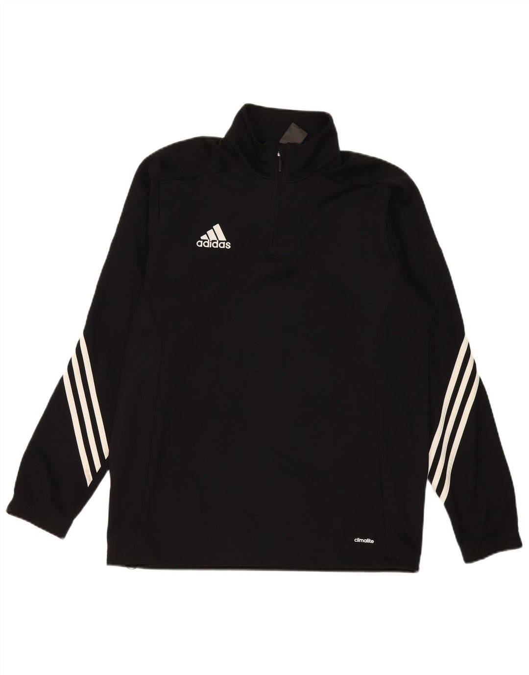 Adidas Ανδρική φόρμα πουλόβερ με φερμουάρ Climalite Top Large Μαύρο Πολυεστέρας