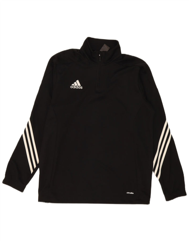 Adidas Ανδρική φόρμα πουλόβερ με φερμουάρ Climalite Top Large Μαύρο Πολυεστέρας