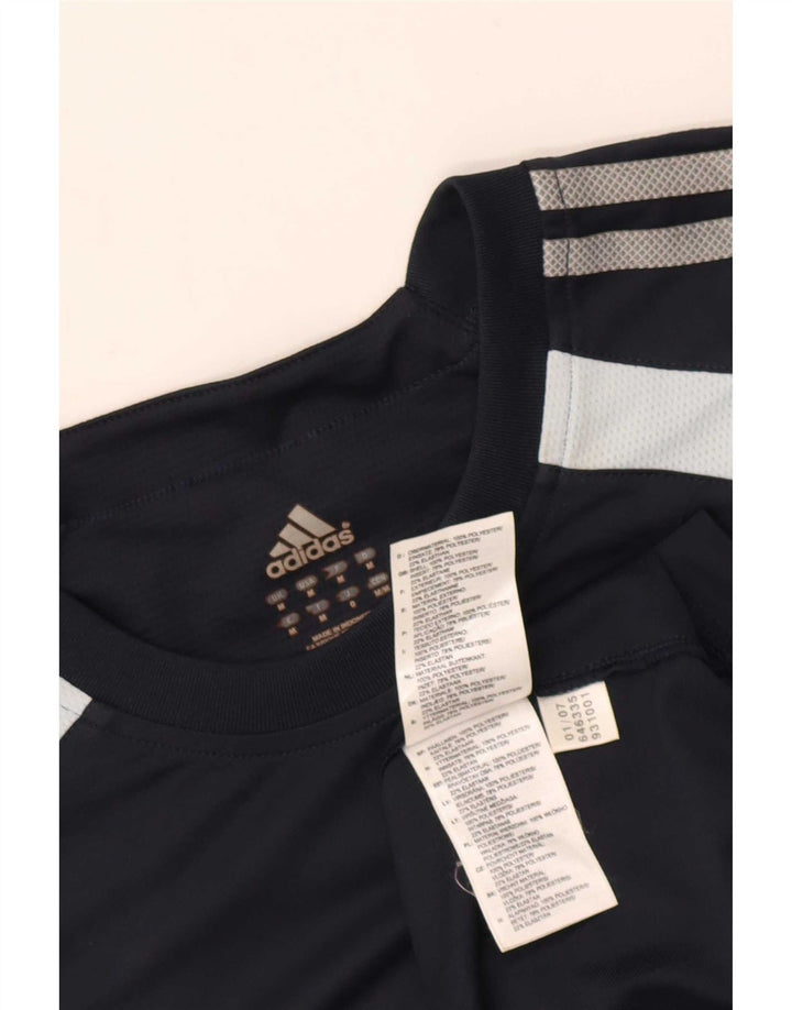Ανδρικό T-Shirt Adidas Top Medium Navy Blue Colourblock Πολυεστέρας