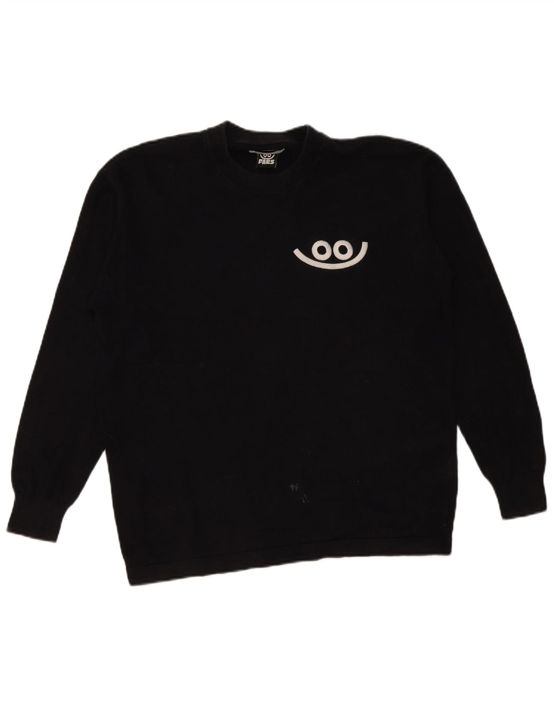 Ανδρικό πουλόβερ Zara Crew Neck Jumper Μικρό Μαύρο