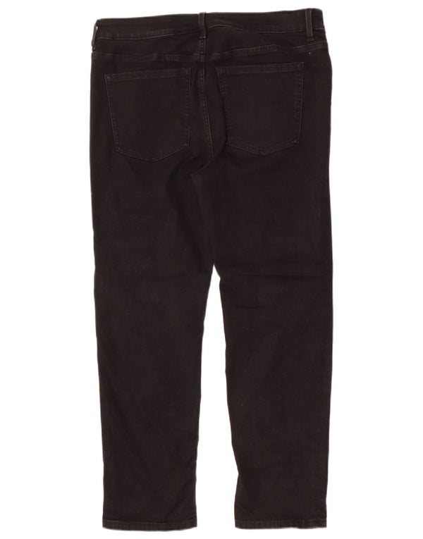 Marks & Spencer Γυναικεία The Sienna Straight Jeans UK 16 Large W34 L28 Black