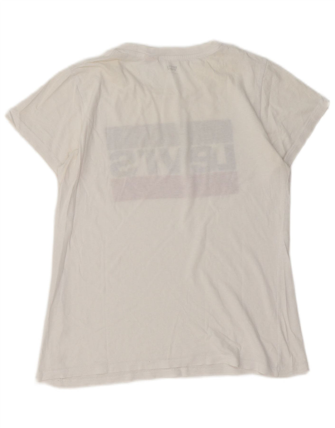 Γυναικείο γραφικό T-Shirt LEVI'S Top UK 10 Small White