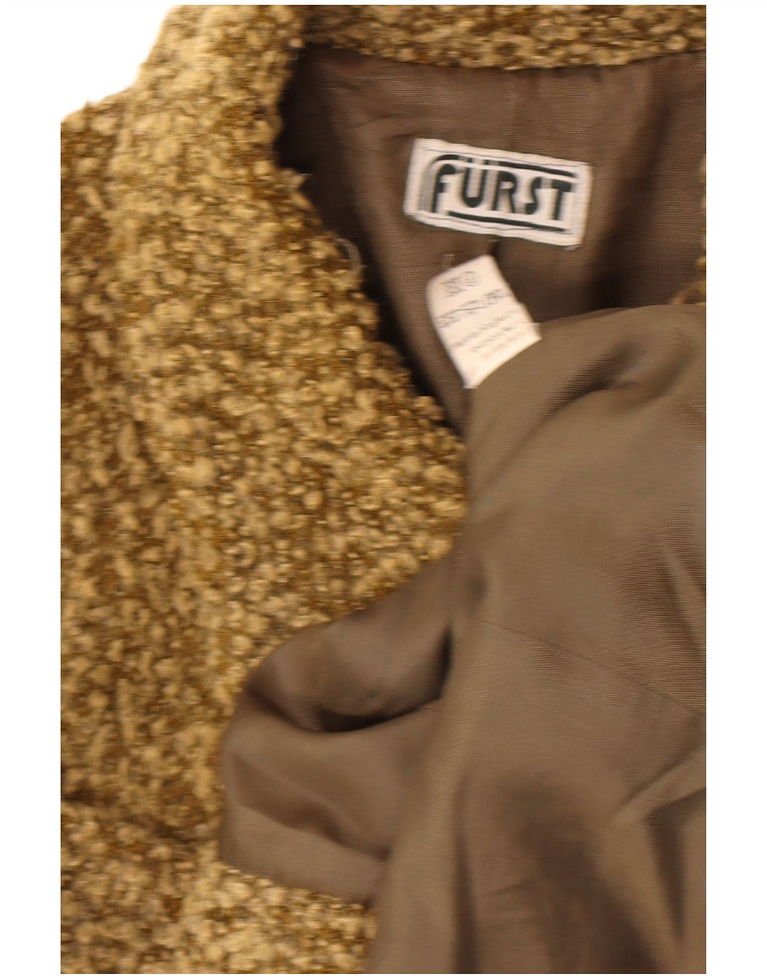 Vintage γυναικείο σακάκι με 4 κουμπιά σακάκι UK 14 μεσαίο ακρυλικό χακί