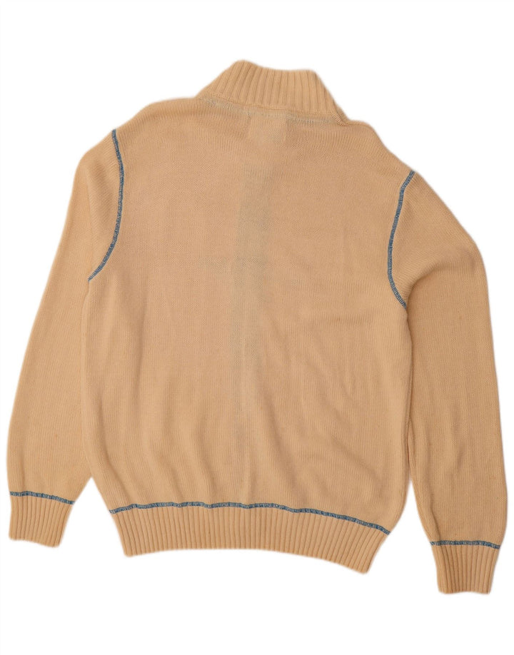 Ανδρικό πουλόβερ γραφικών ζακέτα WOOLRICH XL Μπεζ βαμβακερό