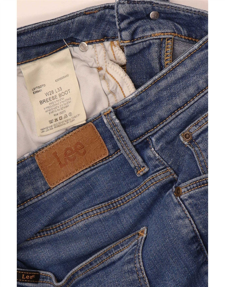 Lee Womens Breese Bootcut Jeans W28 L29 Μπλε βαμβακερό