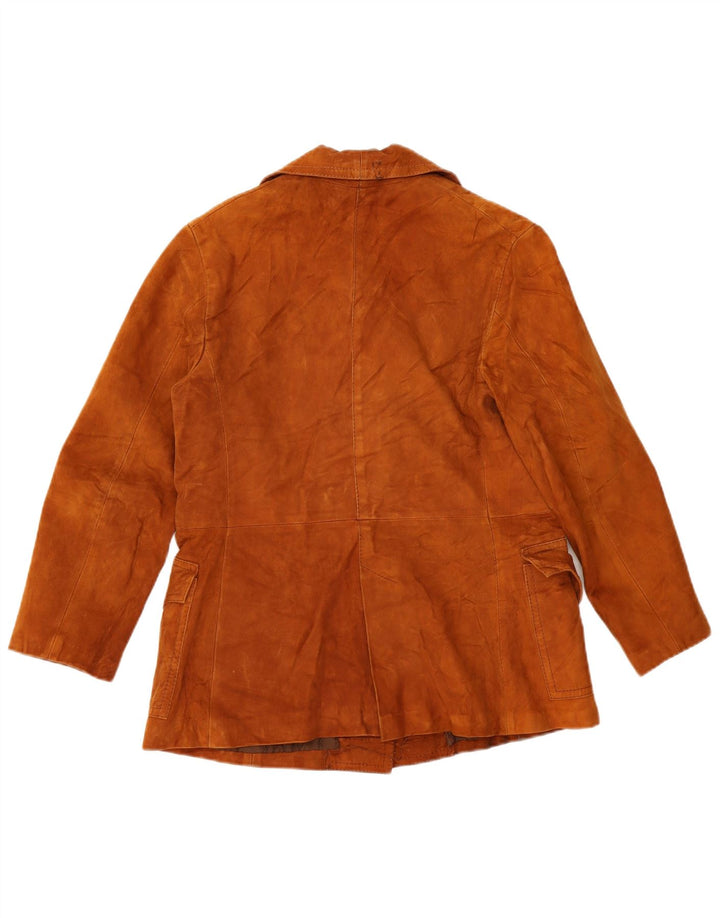 Vintage Γυναικείο Suede Jacket UK 16 Large Brown