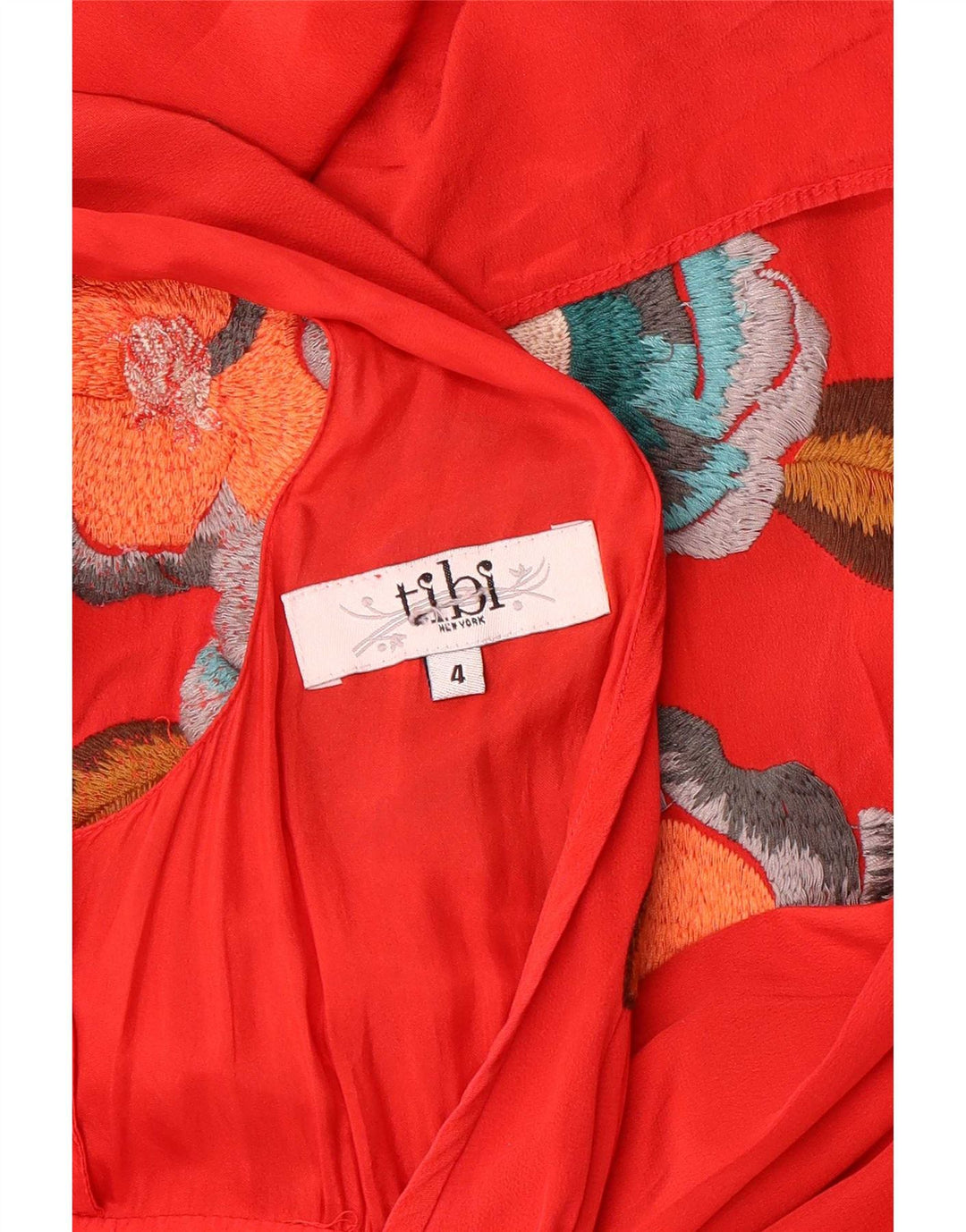 Γυναικείο γραφικό Maxi φόρεμα Tibi US 4 Small Red Floral