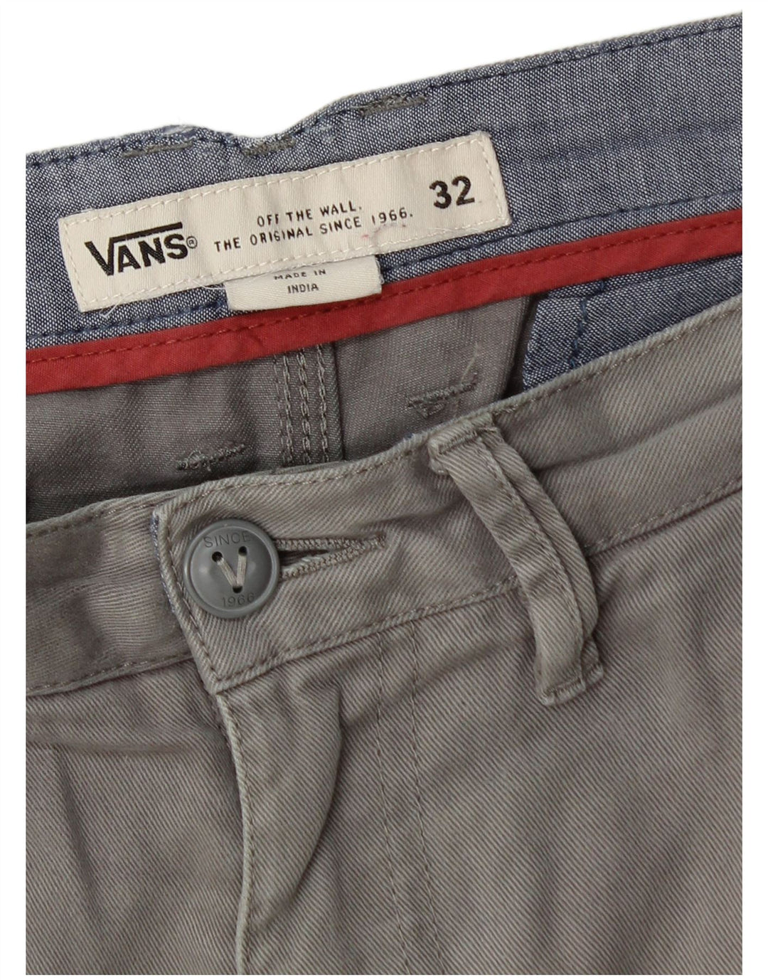 Ανδρικό σορτς chino Vans W32 Μεσαίο γκρι βαμβακερό