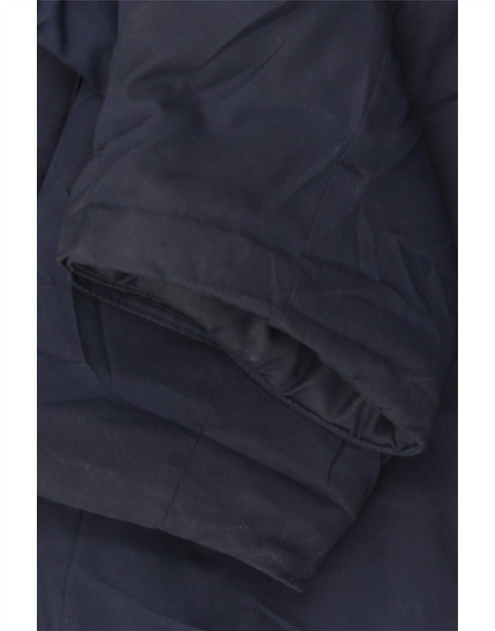 Ανδρικό παλτό Nike με κουκούλα UK 40 Large Navy Blue Polyester