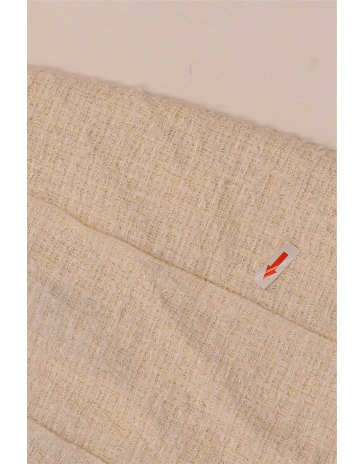 Zara Γυναικεία Μίνι Φούστα XS W24 Off White Polyester