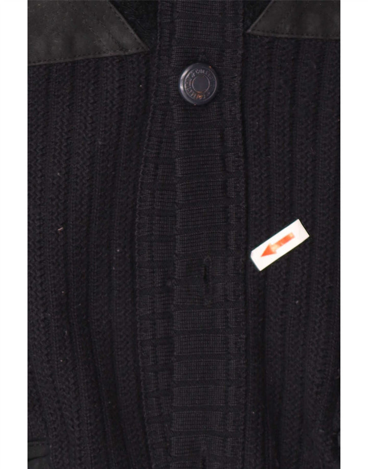 Ανδρικό πουλόβερ ζακέτα Malagrida Medium Navy Blue Colourblock