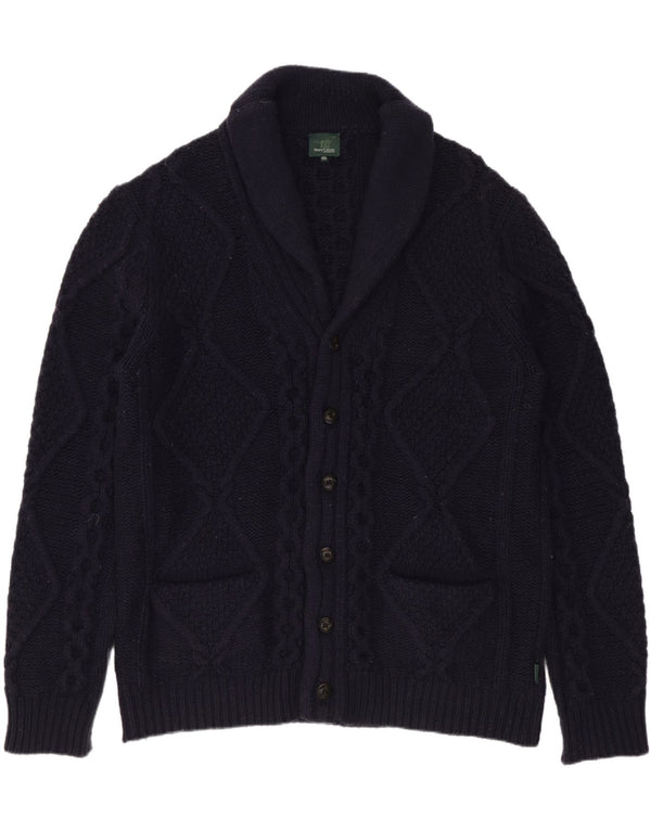 Ανδρικό πουλόβερ ζακέτα Henry Cottons 3XL Navy Blue Wool