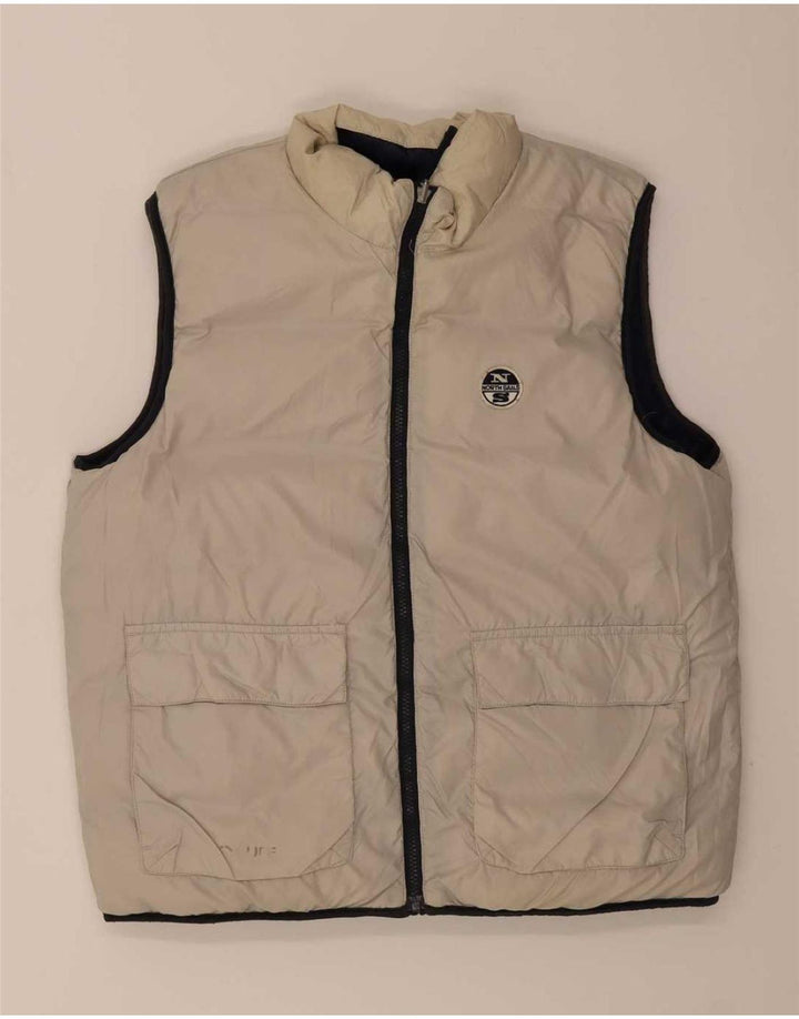 North Sails Ανδρικά με αναστρέψιμη επένδυση Gilet UK 38 Medium Navy Blue Polyamide