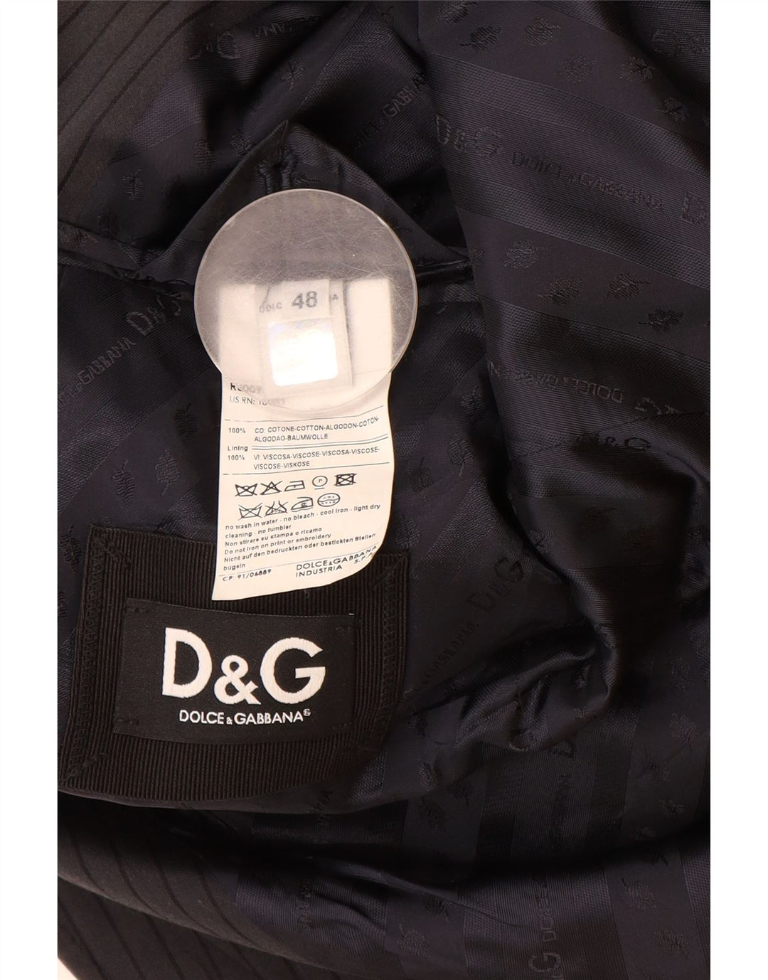 Dolce & Gabbana Ανδρικό σακάκι με σακάκι IT 48 Medium Navy Blue Pinstripe