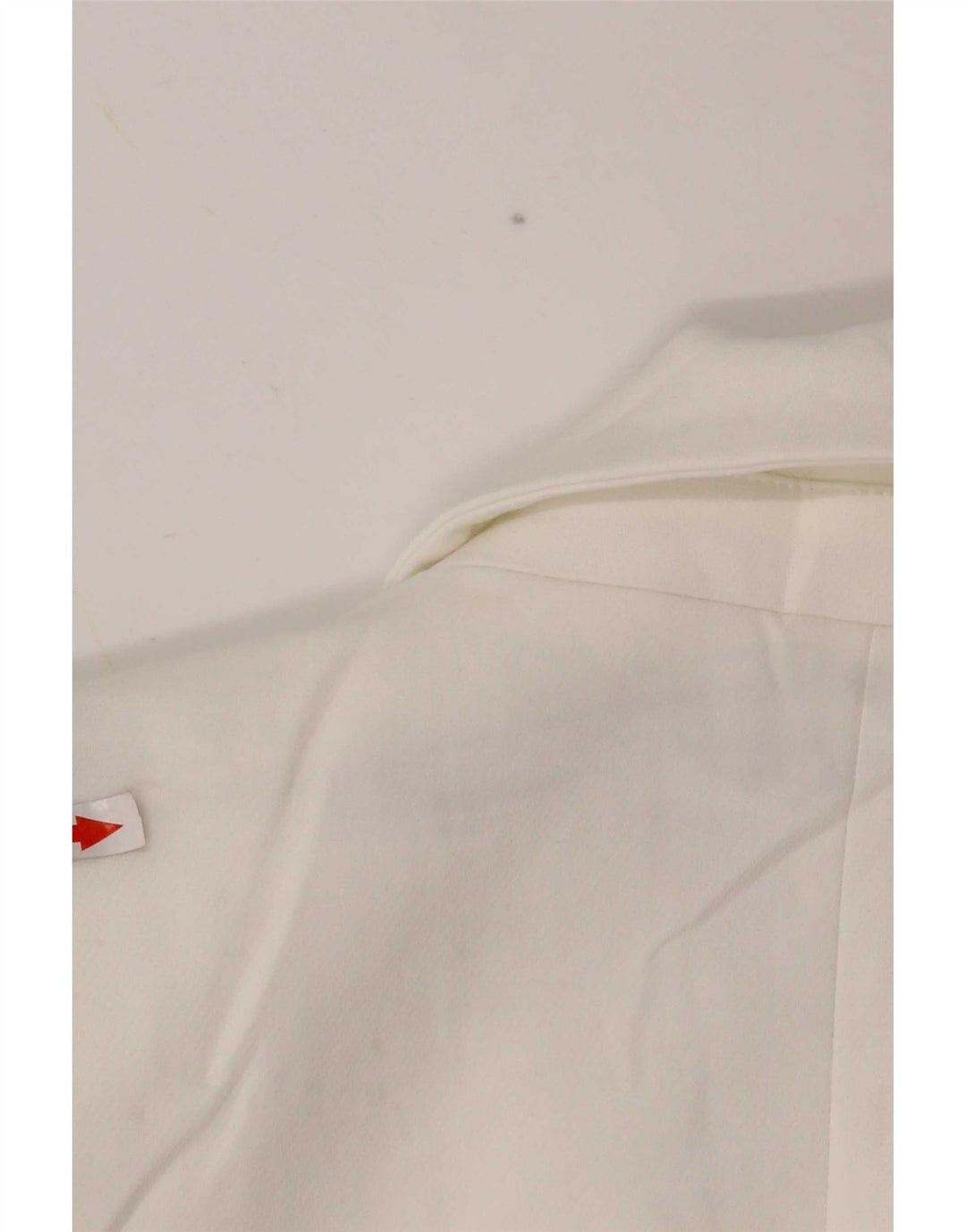 Zara Γυναικείο Μπουφάν 1 Κουμπί Blazer UK 14 Μεσαίο Λευκό Πολυεστέρας