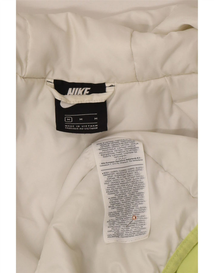 Ανδρικό μπουφάν NIKE με κουκούλα UK 38 μεσαίου πράσινου χρώματος πολυεστέρας