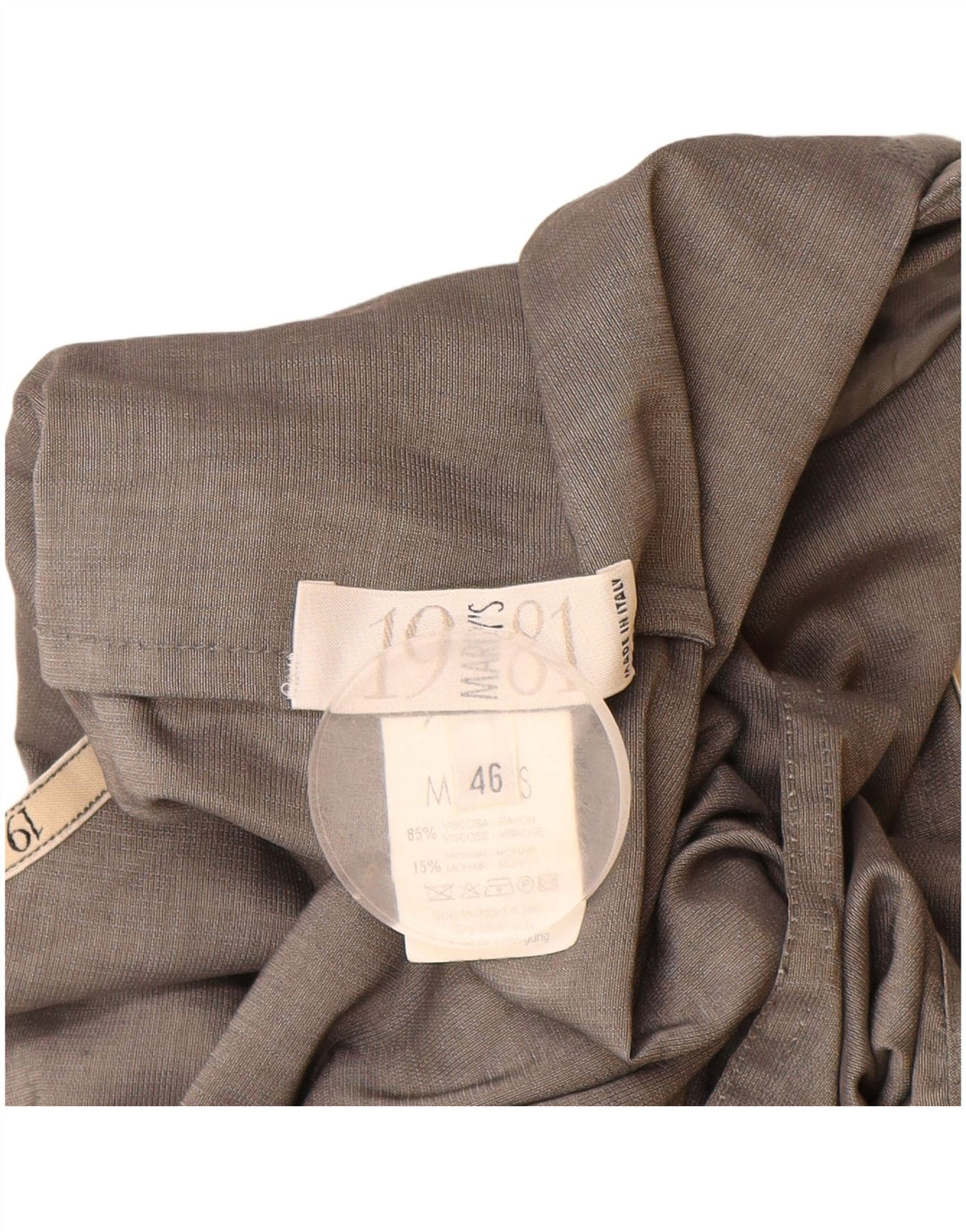 Marly's 1981 Hooded Bomber Jacket IT 46 Large Grey Viscose