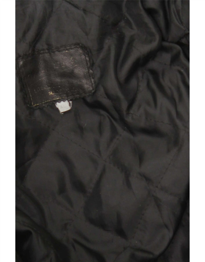 Vintage Ανδρικό Δερμάτινο Μπουφάν UK 42 XL Μαύρο Δερμάτινο