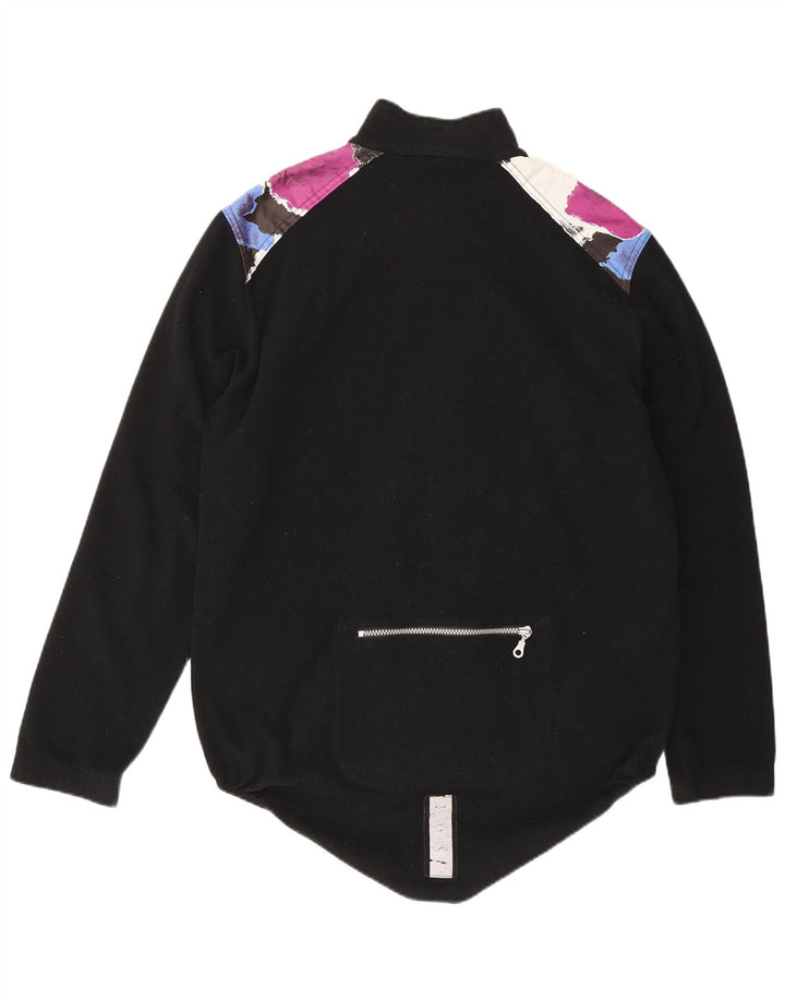 Loffler Ανδρικό Fleece Jacket UK 38 Medium Black Geometric