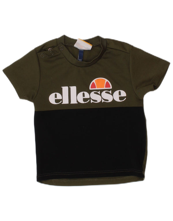Γραφικό μπλουζάκι ELLESSE Baby Boys Top Χακί 6-9 μηνών