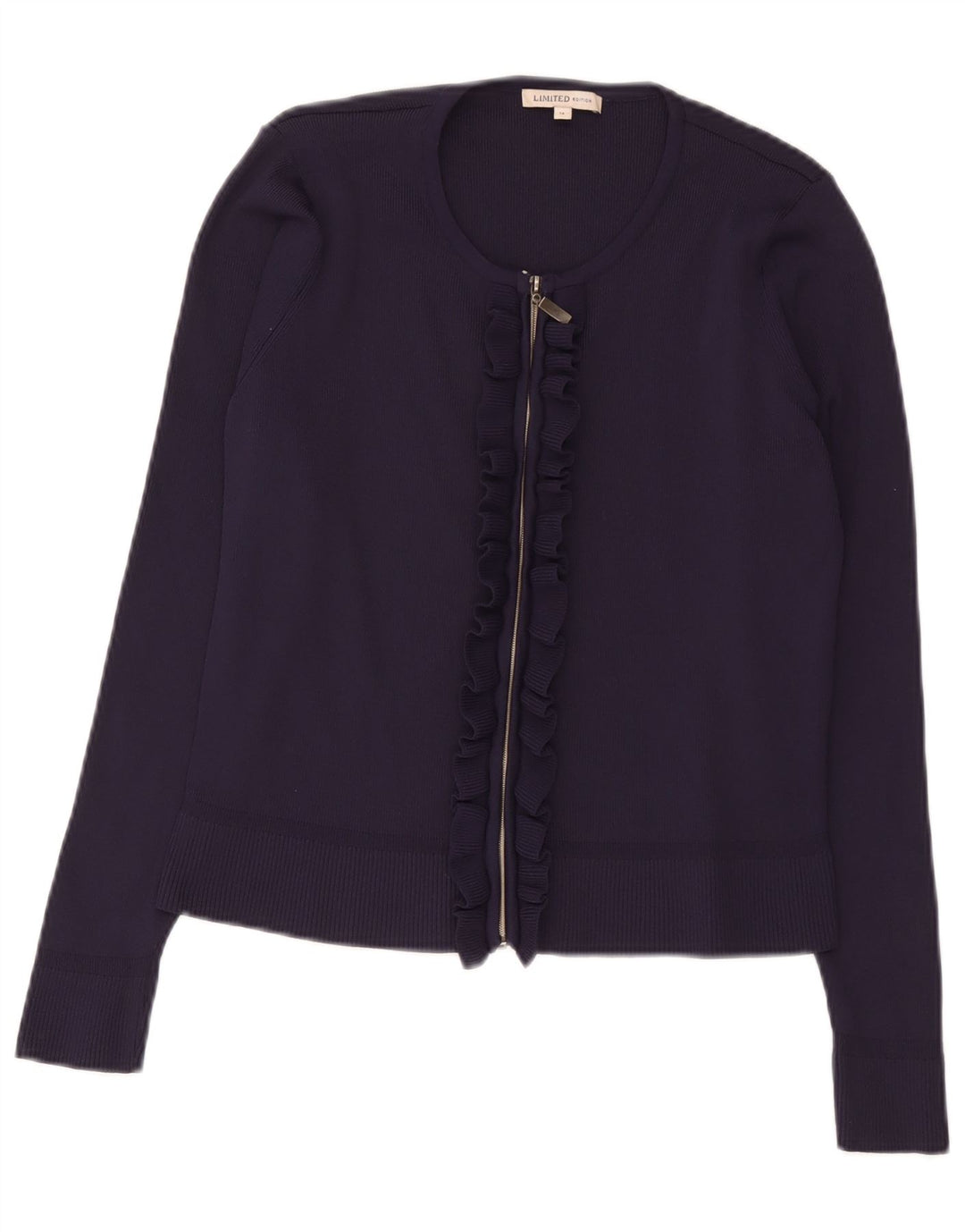 Marks & Spencer Γυναικεία ζακέτα πουλόβερ UK 14 Medium Navy Blue Polyamide