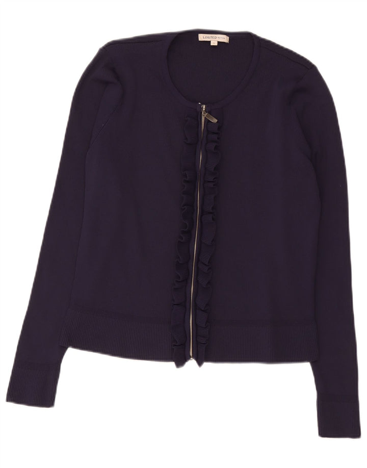 Marks & Spencer Γυναικεία ζακέτα πουλόβερ UK 14 Medium Navy Blue Polyamide