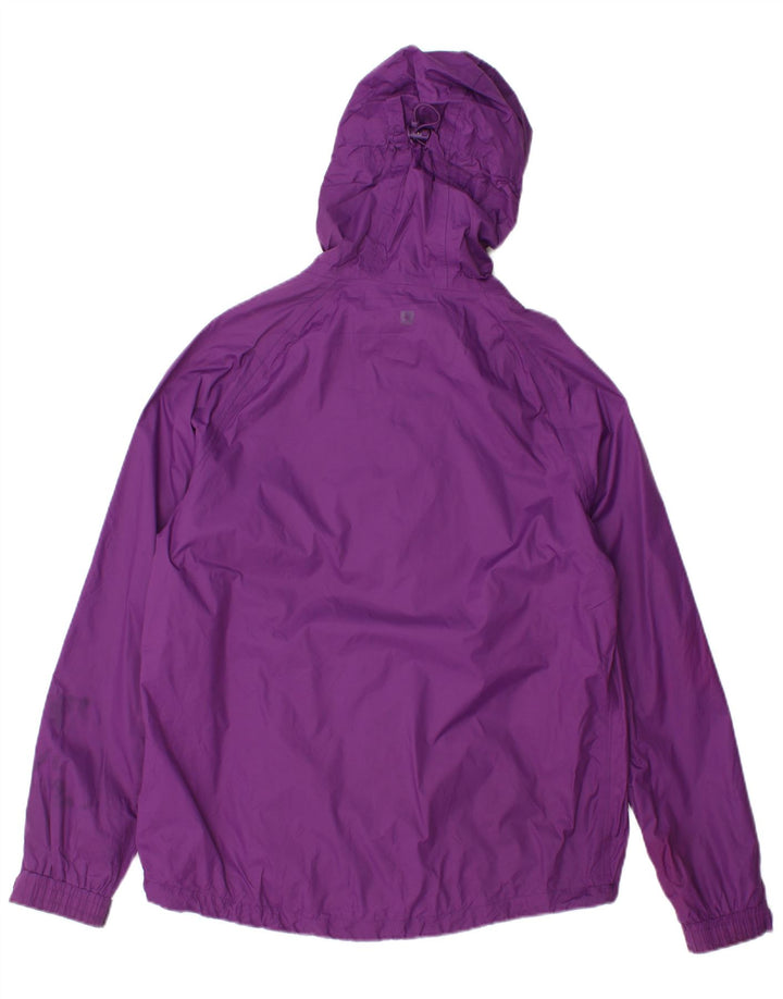 Mountain Warehouse Γυναικείο μπουφάν βροχής με κουκούλα UK 12 Medium Purple Nylon