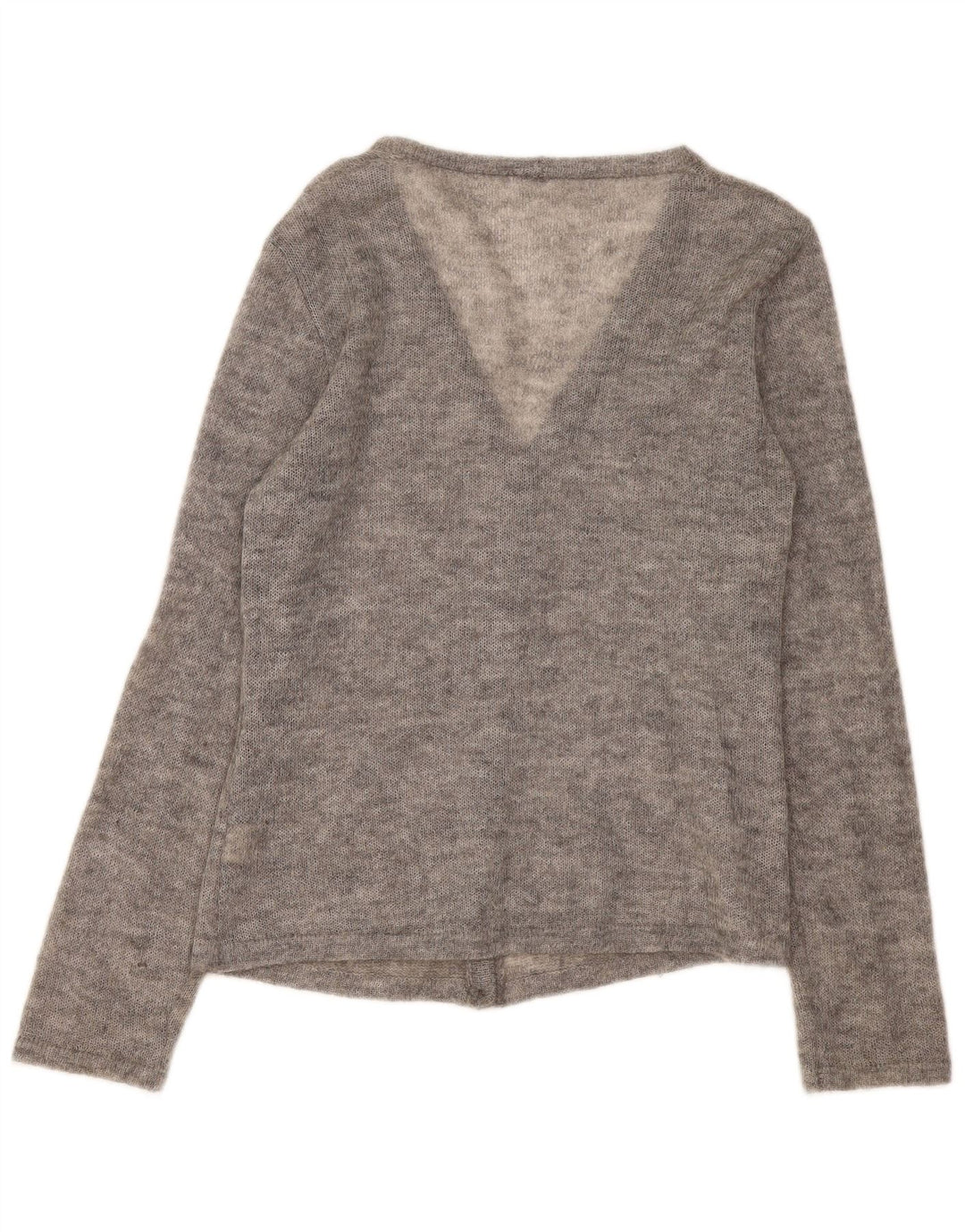 Vintage γυναικεία ζακέτα UK 16 Large Grey Flecked Elastane