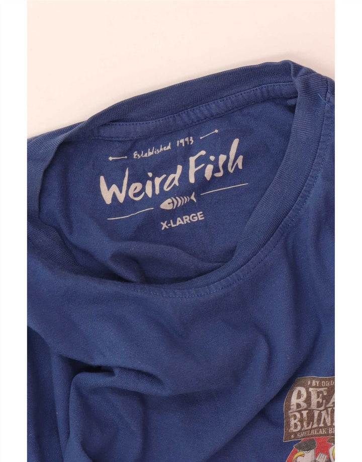 Ανδρικό μπλουζάκι Weird Fish Graphic T-Shirt XL Blue