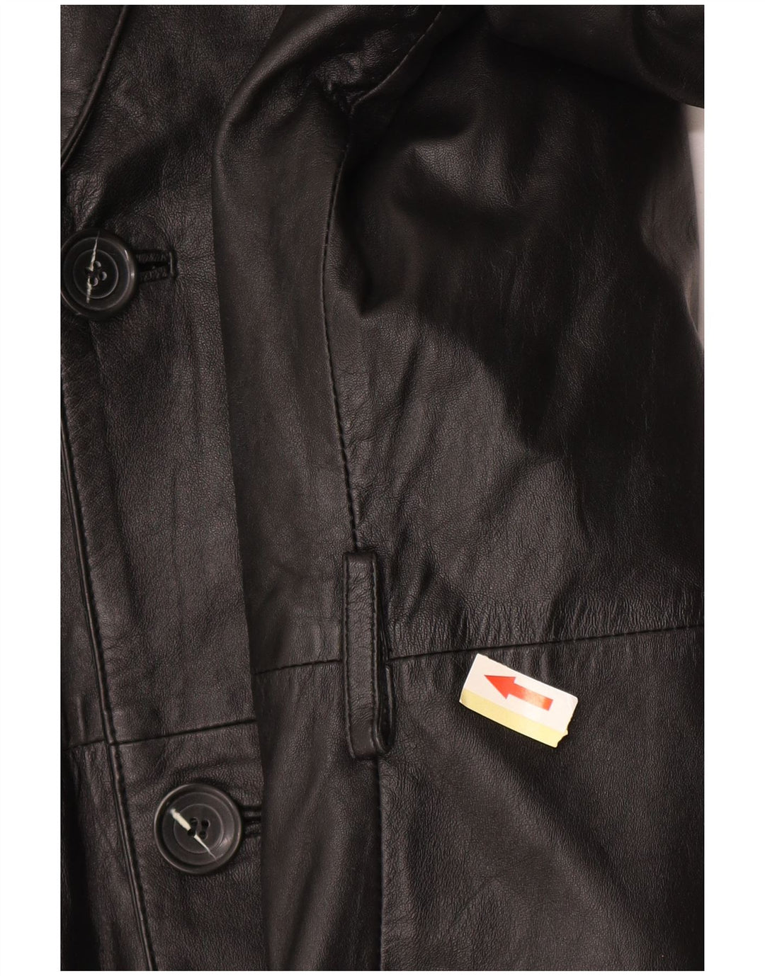 Ανδρικό Δερμάτινο Παλτό EU 50 Large Μαύρο Δερμάτινο