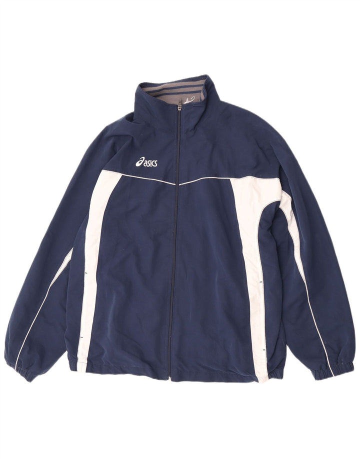 Ανδρική φόρμα Asics Top Jacket XL Navy Blue Colourblock Polyester