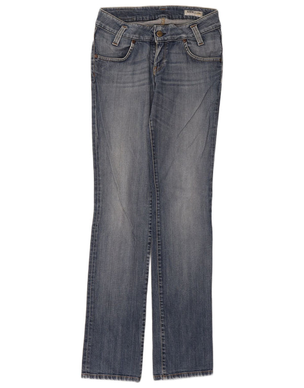 LEE Womens Leola Straight Jeans W30 L35 Blue Cotton