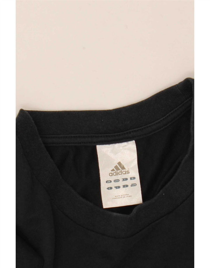 Ανδρικό γραφικό τοπ Adidas με μακρυμάνικο μεσαίο ναυτικό μπλε