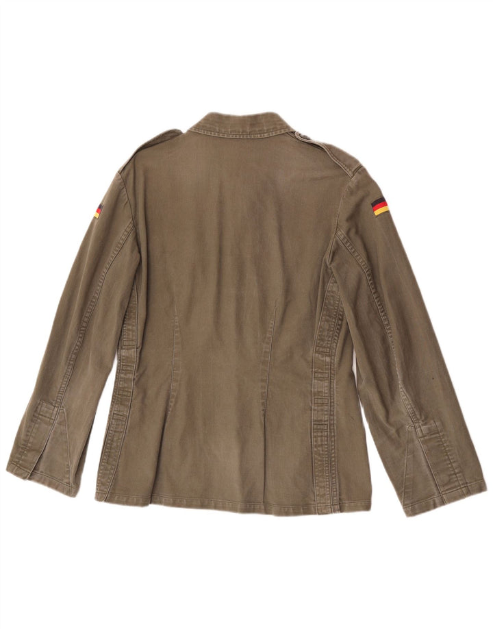 Vintage γυναικείο στρατιωτικό πουκάμισο UK 10 Small Khaki